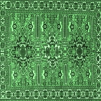 Агли Компания Вътрешен Правоъгълник Персийски Изумрудено Зелено Традиционни Килими Площ, 2 '3'