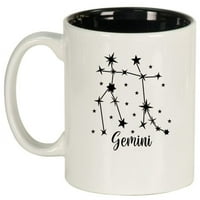 Star Zodiac Horoscope Constellation Ceramic Coffee Coffee Чаша чаша чаша Близнаци)