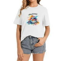 Останете фокусирани обратно към училищни подаръци Женски графична тениска с къси ръкави - Моден летен тройник за жени