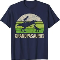Забавен дядо динозавър внук мъже Подарък тениска за бащите