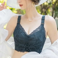 Жени Racerback Bras Solid Color Spring Summer Soft Browear Thin Whit Disherable Soft Support Gathers BRA Office Workout Бельо
