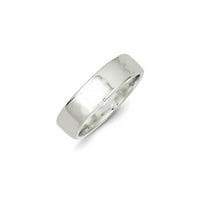 Sterling Silver Flat Size 8. Обикновен класически пръстен за сватбена лента