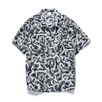 Mafytytpr мъже ризи под $ голям и висок мъжки хавайски печат с къса ръкав риза с къс ръкав