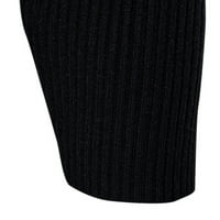Опростенмасигени клирънс Мъжки топове топъл пуловер ризи с дълъг ръкав Случайни Екипажа врата върхове високо разтягане дъно риза висока Ревера плетат цвят