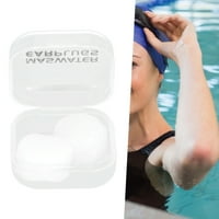 Спящи тапи за уши, силиконова кал водоустойчив уши за уши, преносима многократна употреба за водни спортове за сън