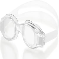 Очила за плуване Бео Емо универсални, устойчиви на течове, подходящи за възрастни-ясно-бели