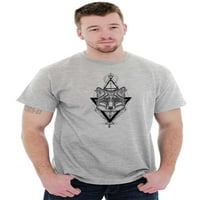 Wolf Triangle Symbol Spirit Animal Men's Graphic Thish Tees Brisco Brands 3x
