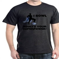 Cafepress - Боулинг супергерой тъмна тениска - памучна тениска