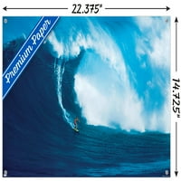 Голям вълна сърфист стена плакат с пуш щифтове, 14.725 22.375