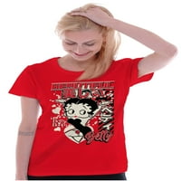 Kanji Style Betty Boop Красива женска тениска Дамски тий Бриско Марки 3x