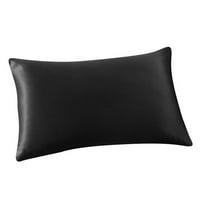 Mtfun правоъгълник възглавница възглавница покритие за спално бельо удобна стандартен размер възглавница калъф черно