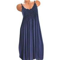Летни рокли за жени без ръкави отпечатани бохемски мини слънчеви джаси за пътуване кръгло деколте рокля син 4xl