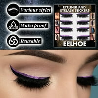 Bo Eye Makeup Stickers Самолетие симулиран реалистичен лек стилен стилен аксесоар пластмасова очна линия очна линия стикер за огли за производителност