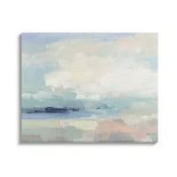 Ступел индустрии абстрактни пейзаж облаци сцена живопис галерия увити платно печат стена изкуство, дизайн от Джулия Пуринтън