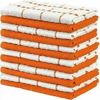 Кухненска кърпа за ястие от кърпа супер абсорбиращи чаени кърпи 15x25 портокал