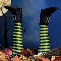 2pk Хелоуин Evil Witch Legs Протетично орнамент на открито двор парти декор репортаж