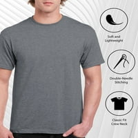 Фъстъци - Щастието е купчина листа - графична тениска с къси ръкави за мъже