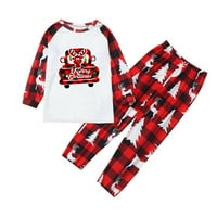 Семейни коледен PJS съвпадащи комплекти Xmas Съответстващи пижами за възрастни деца празници коледни сънливи дрехи Set Little Boys Years