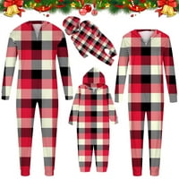 Tawop onesie пижами за жени родител-дете Коледа отпечатано домашно облекло качулка пижама майки Jumpsuit