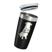 Labrador Retriever Lab Mom Tumbler Dog Travel Mug Подарък Изолиран лазерен гравиран кафе чаша унция черно