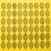 Агли Компания Машинно Пране Вътрешен Правоъгълник Абстрактно Жълто Съвременни Килими Площ, 7'9'