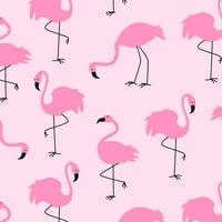 Дейвид Текстил АД 1. двор 60 полиестер руно фантазия Фламинго предварително нарязан Шевни & занаятчийски Плат, Розово