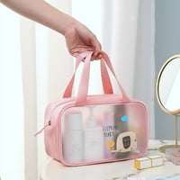 Тоалетна чанта за жени, аксесоари за организатор за козметични торбички за пътуване полупрозрачни водоустойчиви чанти за грим тоалетни принадлежности