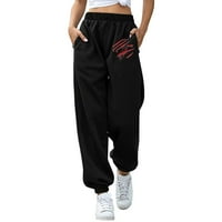 Корашански йога панталони, дамски активни еластични талии торбисти панталони джобове тренировки с джогинг панталони, женски панталони, женски панталони