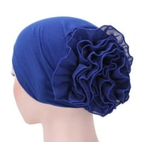 fanshao жени лейди солиден цвят шалче шал цветя шапка памук бандана глава