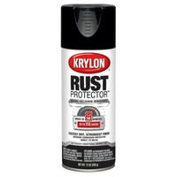 Krylon Rust Protector Enamel Semi-Gloss Spray Paint, черно, унция