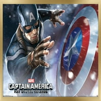 Marvel - Капитан Америка - Зимният войник - Плакат за стена на щит, 22.375 34