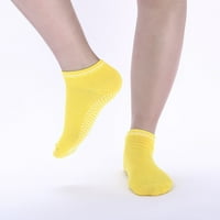 Fdelink Дамски плътен цвят захващащи захващащи чорапи йога глезени спортни чорапи Дамски антиплъзгави чорапи чорапи, чорапи, чорапи