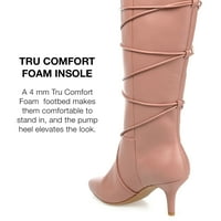 Колекция на пътешествия жени Kaavia Tru Comfort Foam Wone Wide Calf Soced Toe Chee High Boots