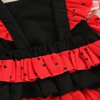 Облекло на Mialoley Baby Girls, точки с рокля с ръкав с ръкав + лента за коса
