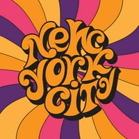 Класически ретро ретро панел от Ню Йорк от 70 -те години